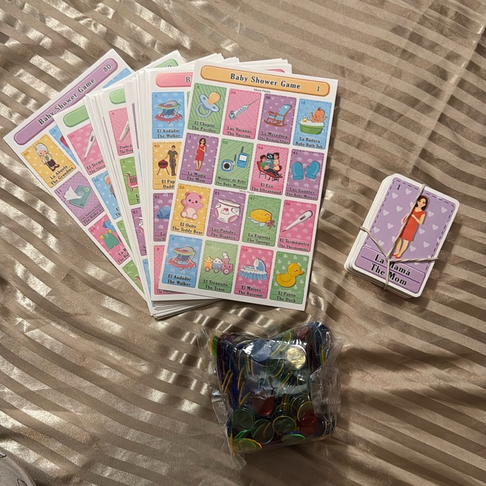 Bilingual Baby Shower Lottery